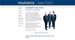 Desktop Screenshot of muttartslaw.ca