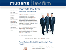 Tablet Screenshot of muttartslaw.ca